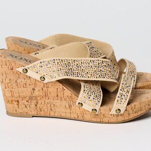 XOXO wedge slip-on sandals